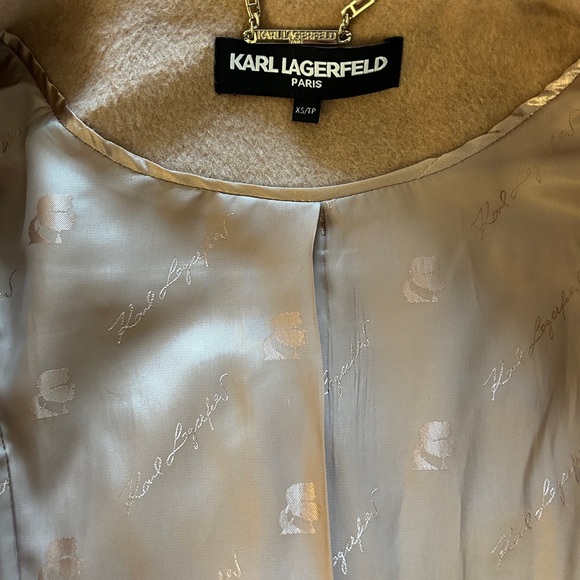 Karl Lagerfeld Wool-Blend Coat - Picture 5 of 9